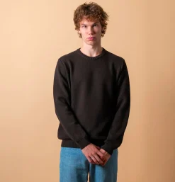 NITTO KNITWEAR Pull Youri Col Rond Marron< Pulls & Cardigans