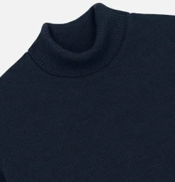 NITTO KNITWEAR Pull Youri Col Roulé Navy< Pulls & Cardigans