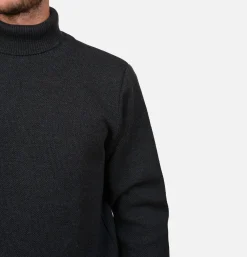 NITTO KNITWEAR Pull Youri Col Roule Charcoal< Pulls & Cardigans