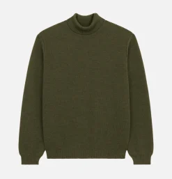 NITTO KNITWEAR Pull Youri Col Roule Khaki< Pulls & Cardigans