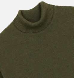 NITTO KNITWEAR Pull Youri Col Roule Khaki< Pulls & Cardigans