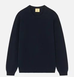 NITTO KNITWEAR Pull Youri Coton Navy< Pulls & Cardigans