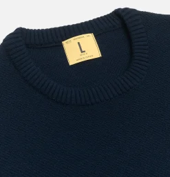 NITTO KNITWEAR Pull Youri Coton Navy< Pulls & Cardigans