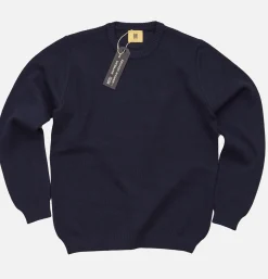 NITTO KNITWEAR Pull Youri Laine Navy< Pulls & Cardigans