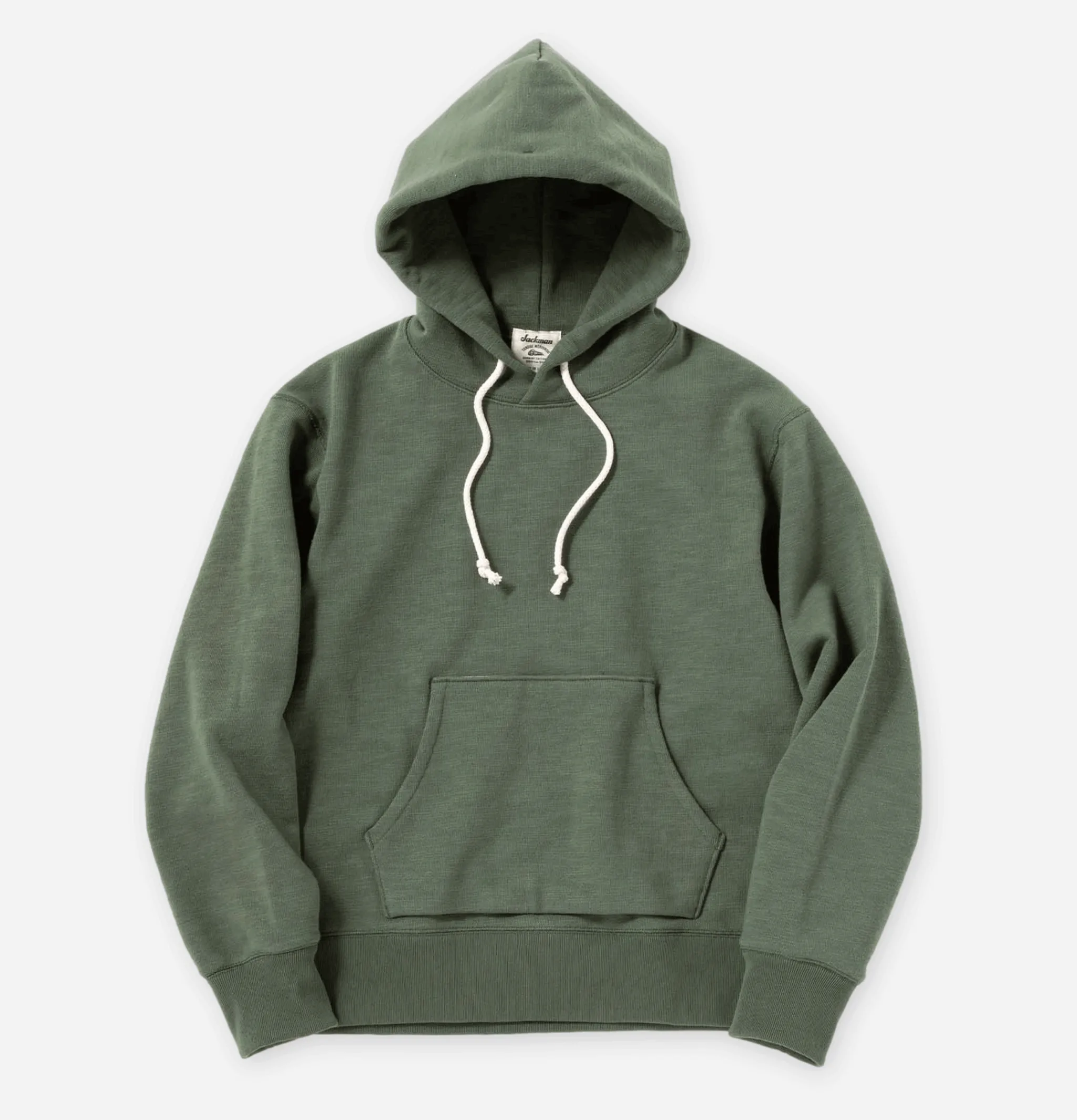JACKMAN Pullover Hooded Sweatshirt Stone Grey< Sweats & Polaires