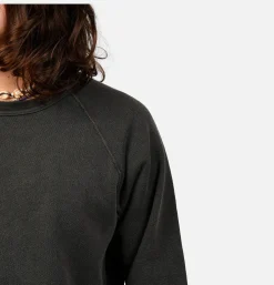 GOOD ON Raglan Crew Sweat P-black< Sweats & Polaires