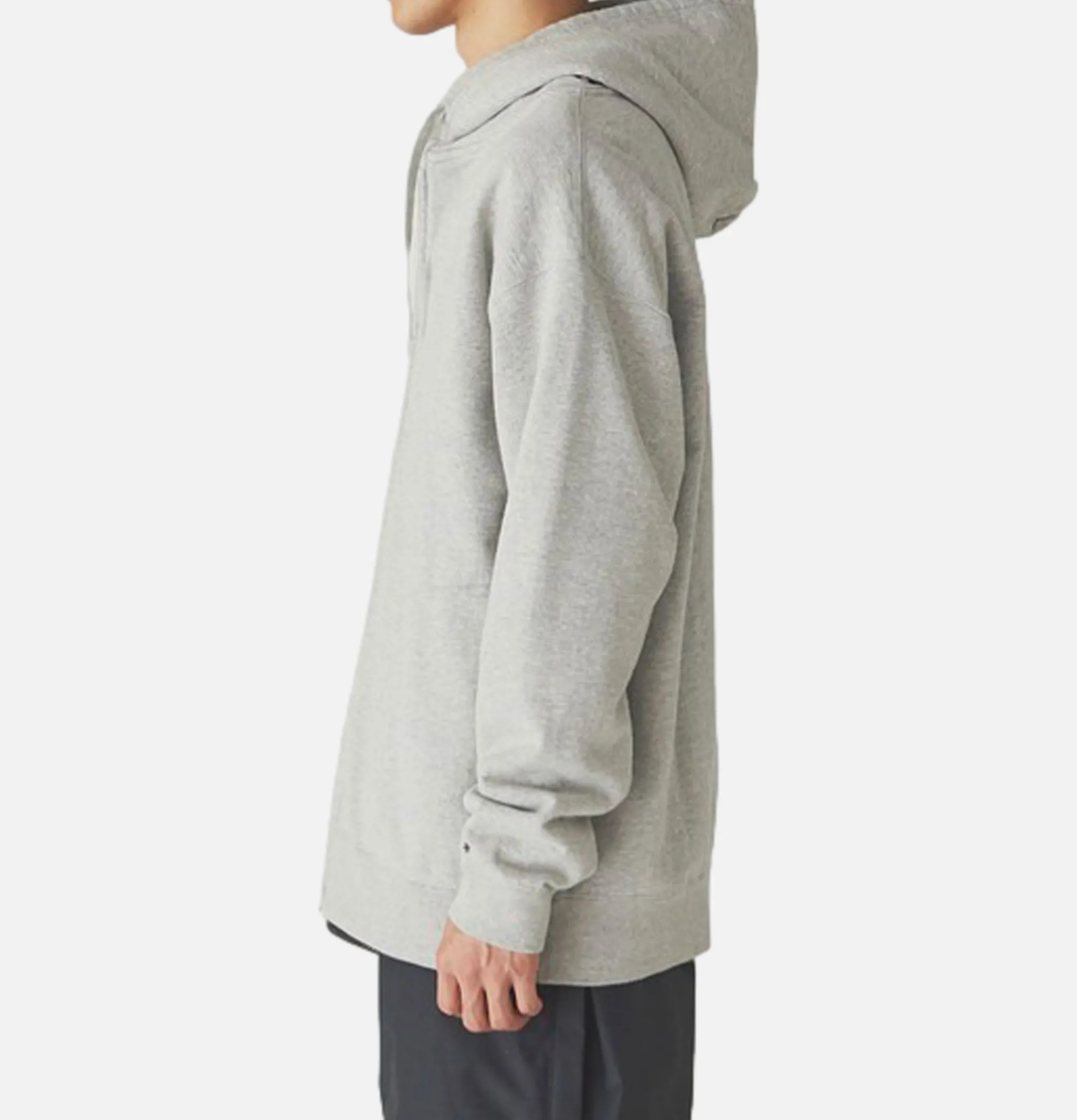 SNOW PEAK Recycled Cotton Zipup Hoodie Grey< Sweats & Polaires