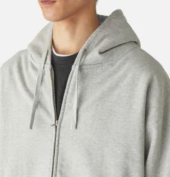 SNOW PEAK Recycled Cotton Zipup Hoodie Grey< Sweats & Polaires