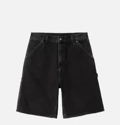 CARHARTT WIP Rivet Short Black Stone Washed< Shorts