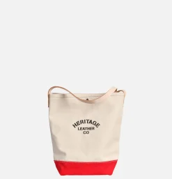 HERITAGE LEATHER COMPANY Sac Bandoulière Canvas Bucket Rouge< Sacs Bandoulière