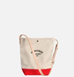 HERITAGE LEATHER COMPANY Sac Bandoulière Canvas Bucket Rouge< Sacs Bandoulière