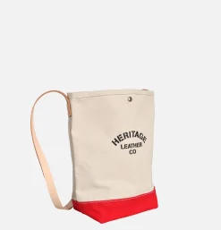 HERITAGE LEATHER COMPANY Sac Bandoulière Canvas Bucket Rouge< Sacs Bandoulière