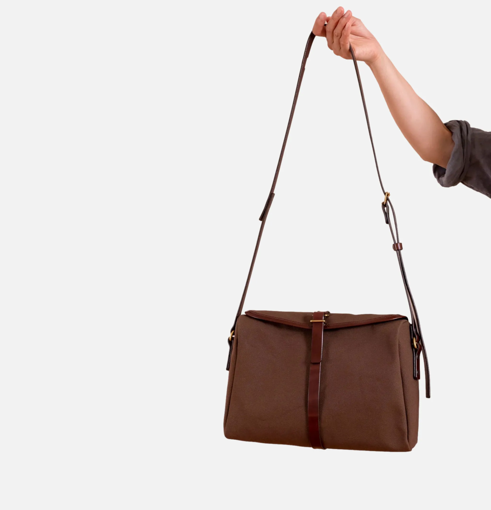 SOUTHERN FIELD INDUSTRIES Sac Satchel Acorn & Chocolat< Sacs Bandoulière