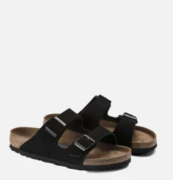 BIRKENSTOCK WOMEN Sandales Femme Arizona Black Suede<Femme Sandales|Chaussures