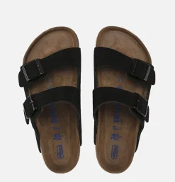 BIRKENSTOCK WOMEN Sandales Femme Arizona Black Suede<Femme Sandales|Chaussures