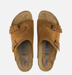 BIRKENSTOCK WOMEN Sandales Femme Zurich Mink Suede<Femme Sandales|Chaussures