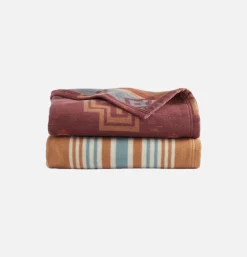 PENDLETON Set/2 Carico Lake Stripe Sand< Maison