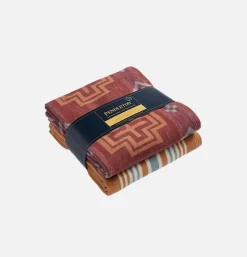 PENDLETON Set/2 Carico Lake Stripe Sand< Maison