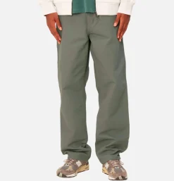 CARHARTT WIP Single Knee Pant Smoke Green< Work Pants