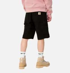 CARHARTT WIP Single Knee Short Black< Shorts