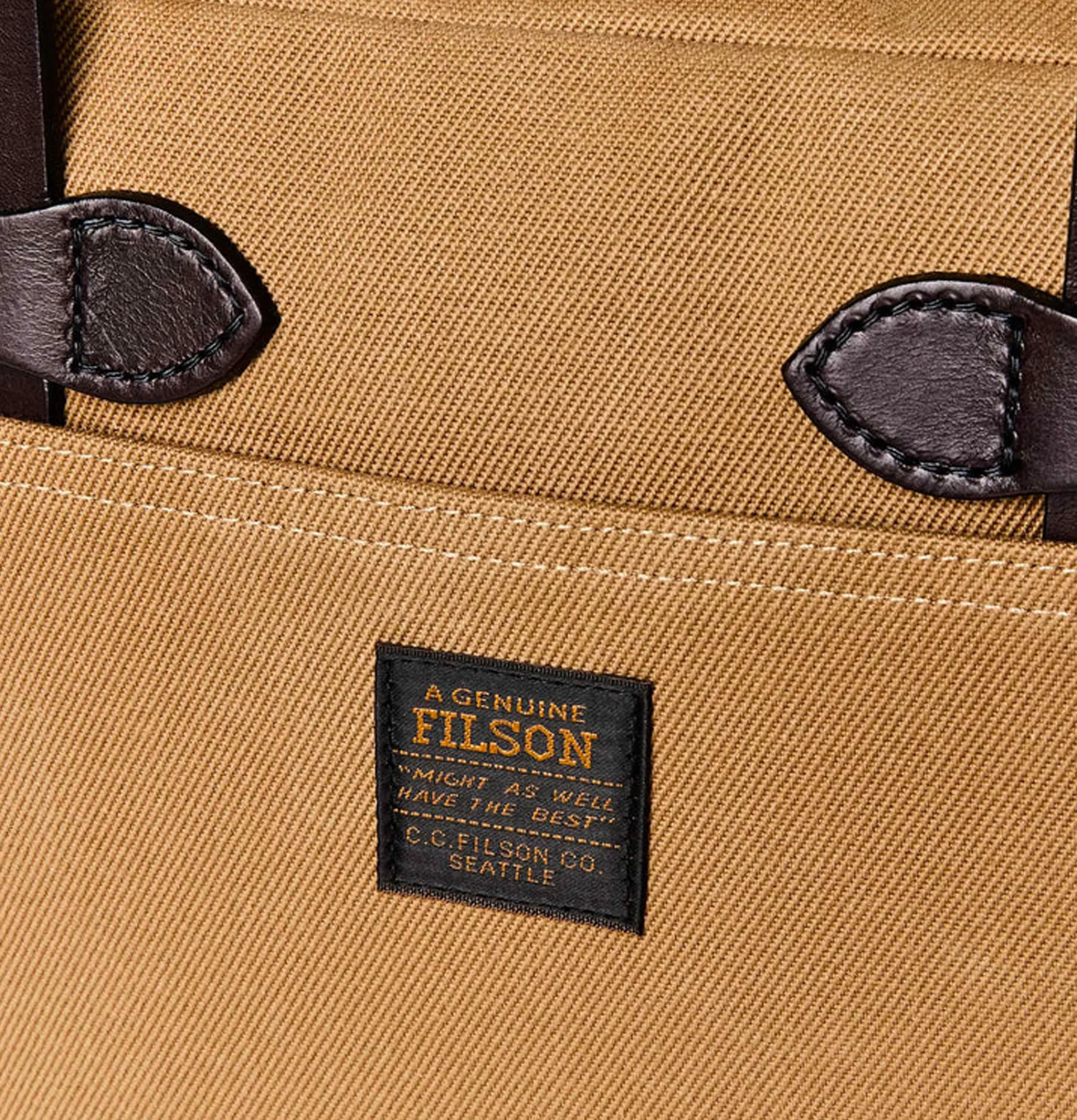 FILSON Small Zipper Tote Tan< Tote-bags