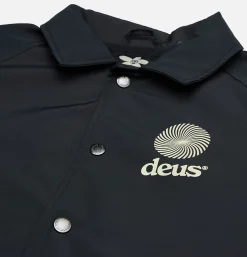 DEUS Strata Coach Jacket Black< Vestes