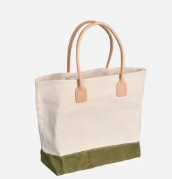 HERITAGE LEATHER COMPANY Suede Day Tote Bag Vert< Tote-bags
