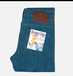 NAKED & FAMOUS Super Guy Oceans Edge Selvedge< Jeans