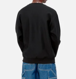 CARHARTT WIP Sweat American Script Black< Pulls & Cardigans
