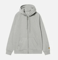 CARHARTT WIP Sweat Hooded Chase Grey Heath< Sweats & Polaires