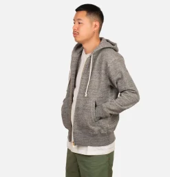 JACKMAN Sweat Parka Charcoal< Sweats & Polaires
