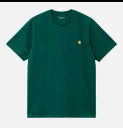 CARHARTT WIP Tee Shirt Chase Chervil< T-shirts