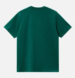 CARHARTT WIP Tee Shirt Chase Chervil< T-shirts