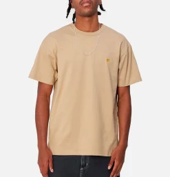 CARHARTT WIP Tee shirt Chase Shirt Sable< T-shirts