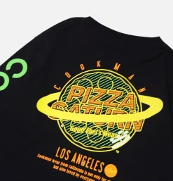 COOKMAN Tee Shirt Long Sleeve Pizza Noir< T-shirts