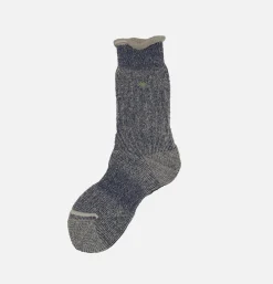 ANONYMOUS ISM Thick Pile Crew Socks Ink Blue<Homme Chaussettes