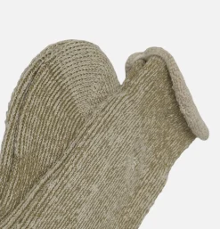 ANONYMOUS ISM Thick Pile Crew Socks Olive<Homme Chaussettes