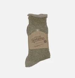 ANONYMOUS ISM Thick Pile Crew Socks Olive<Homme Chaussettes