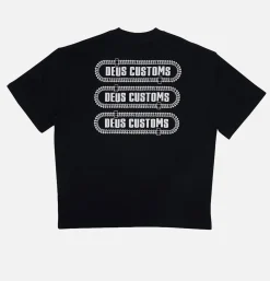 DEUS Thread Tee Black< T-shirts