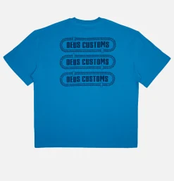 DEUS Thread Tee Wave Ride Blue< T-shirts