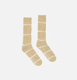 UNIVERSAL WORKS Tie Die Socks Dark Sand<Homme Chaussettes