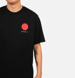 EDWIN T-shirt Japanese Sun Black< T-shirts