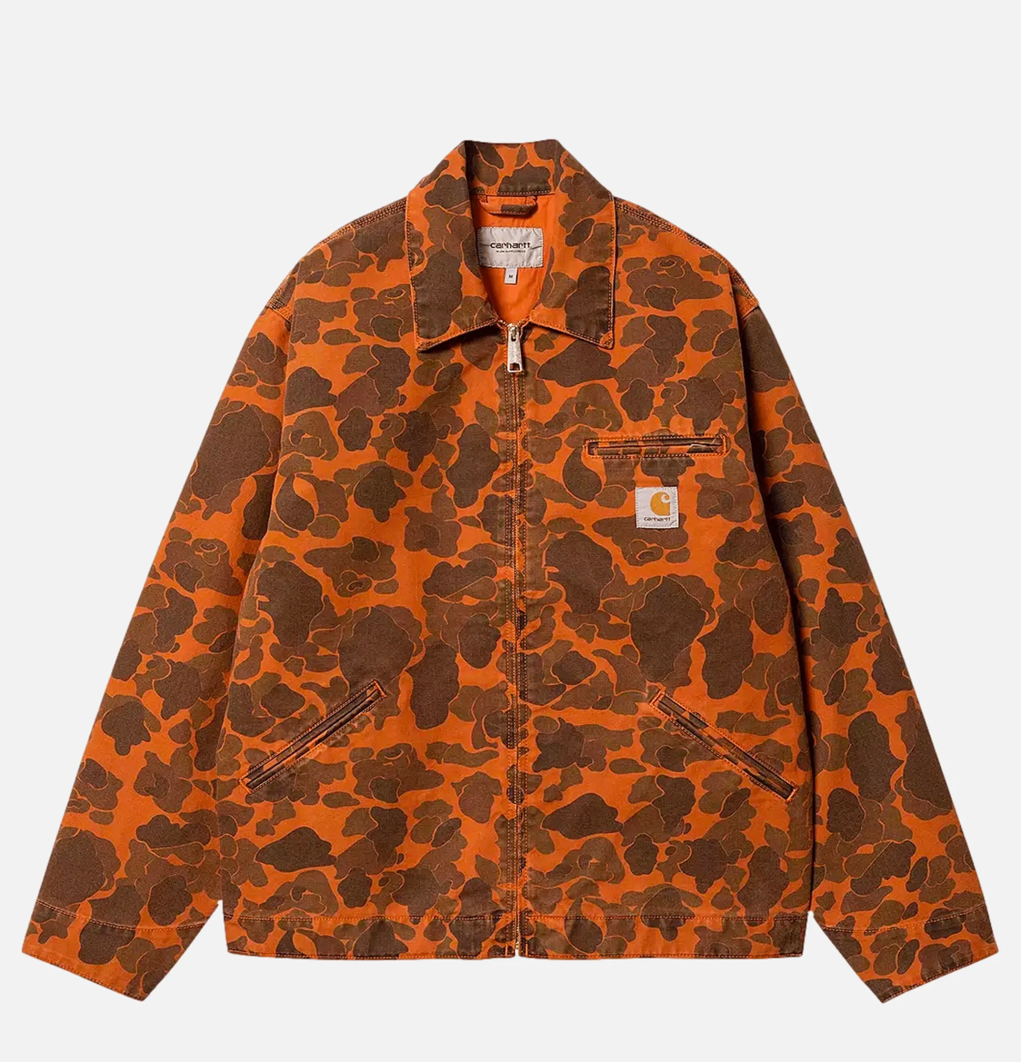 CARHARTT WIP Veste Detroit Camo Duck Tumeric< Vestes