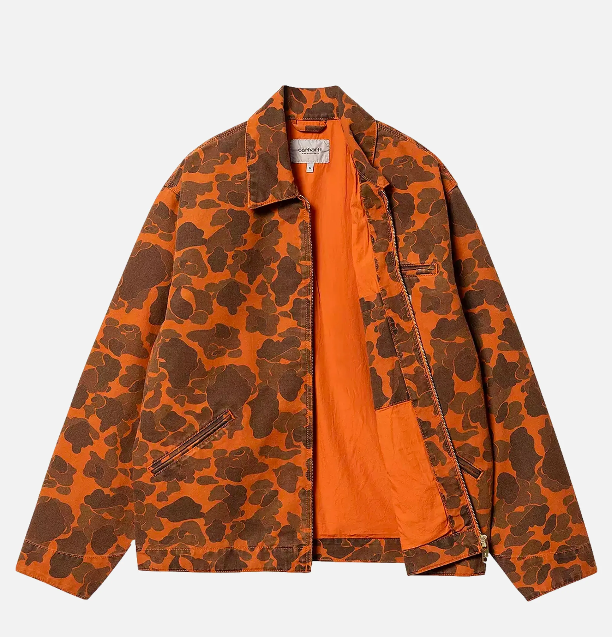 CARHARTT WIP Veste Detroit Camo Duck Tumeric< Vestes