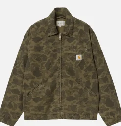 CARHARTT WIP Veste Detroit Camo Office Green< Vestes
