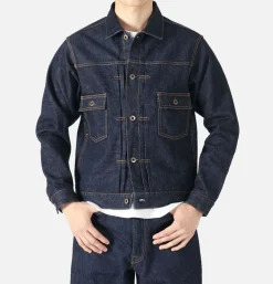 JAPAN BLUE JEANS Veste en Jean Type2 14.8oz Blue< Vestes