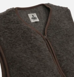 COLDBREAKER Veste Pepitco Mid Brown< Sweats & Polaires