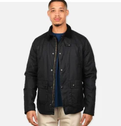 BARBOUR Veste Reelin Wax Navy< Blousons & Manteaux