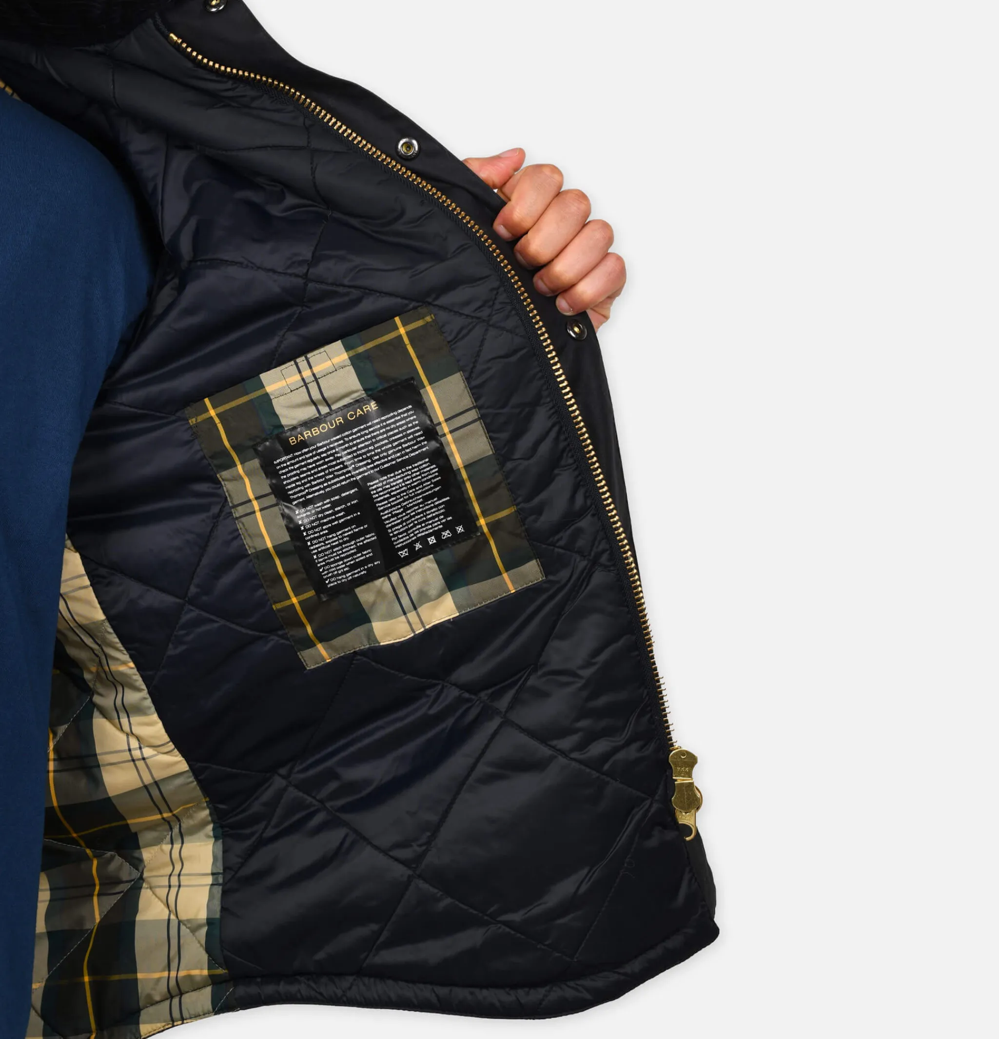 BARBOUR Veste Reelin Wax Navy< Blousons & Manteaux