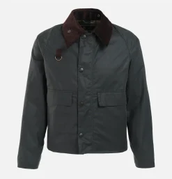 BARBOUR Veste Spey Wax Jacket Sage< Blousons & Manteaux